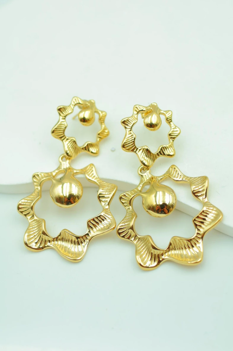 Boucles d'oreilles en acier inoxydable
