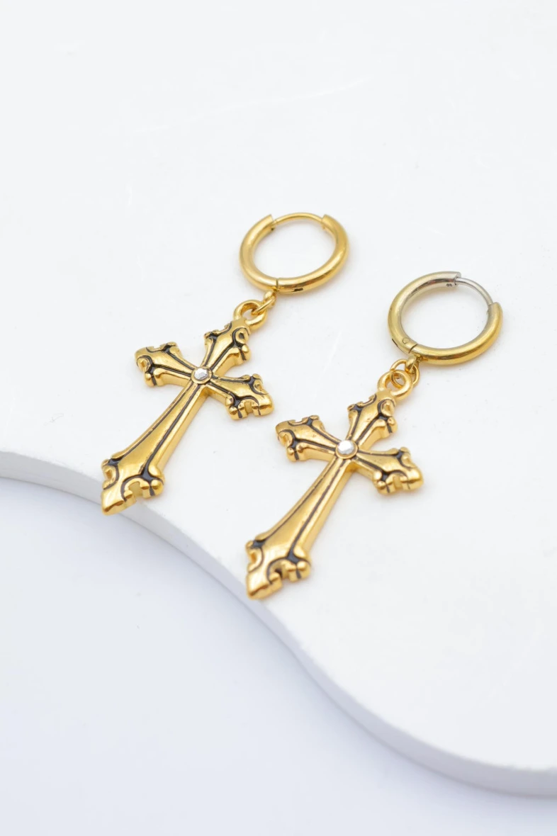 Boucles d'oreilles en acier inoxydable