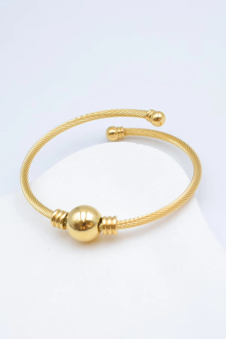 Bracelet jonc en acier inoxydable