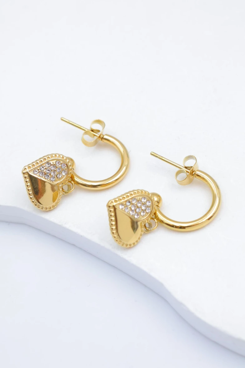 Boucles d'oreilles en acier inoxydable