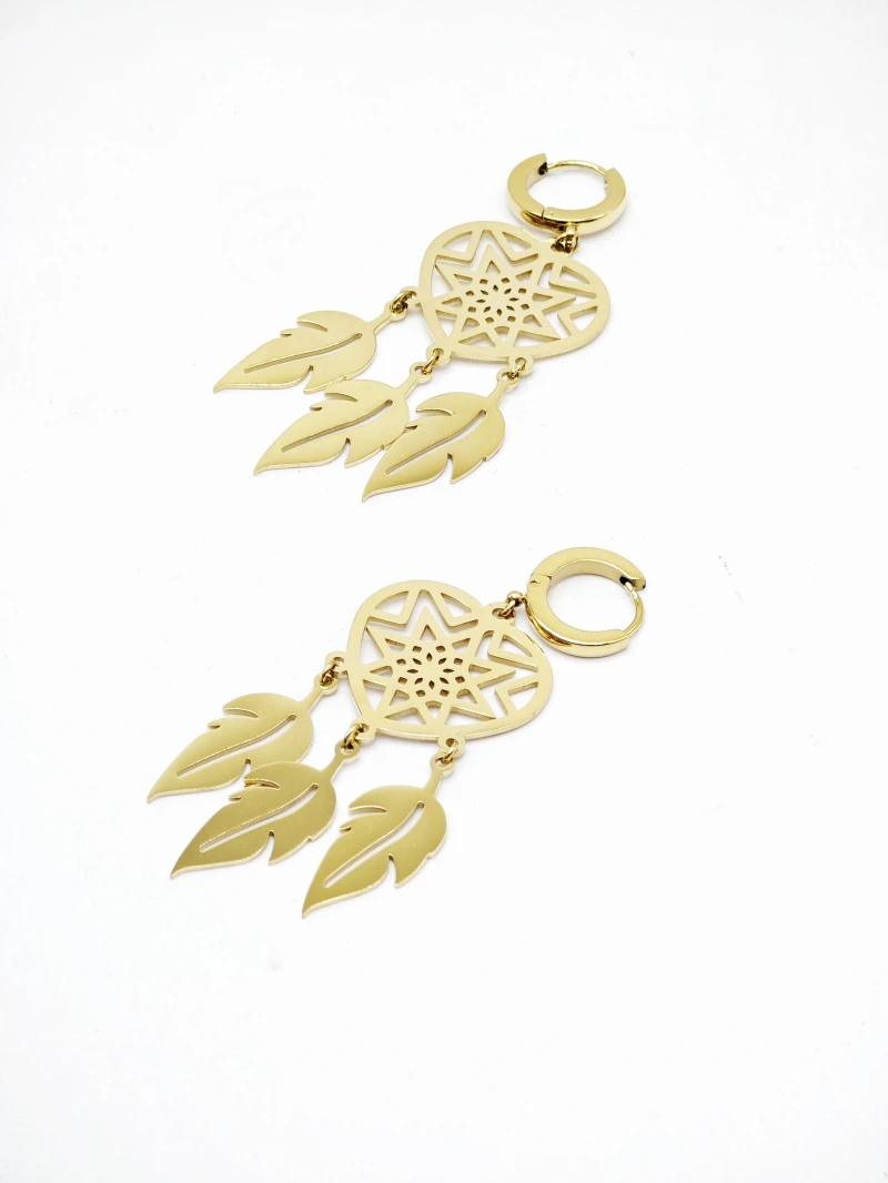 Boucles d'oreilles en acier inoxydable