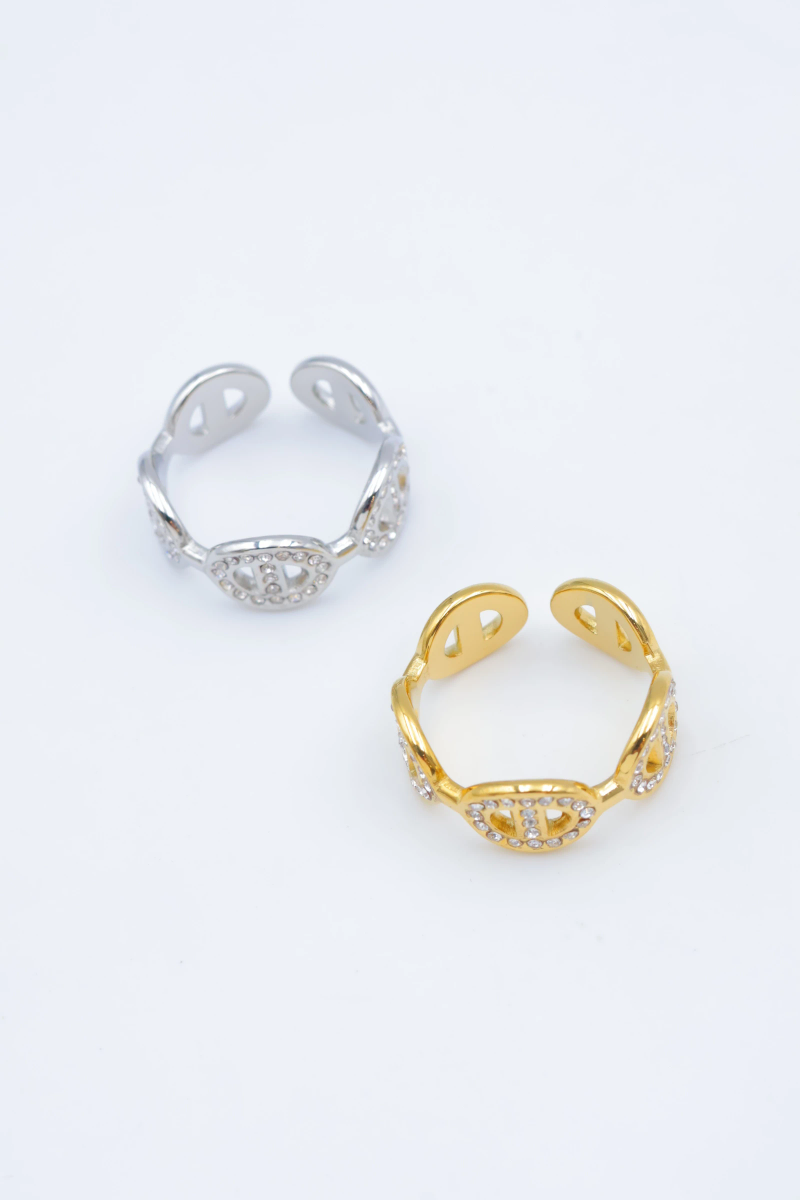 Bague en acier inoxydable ajustable