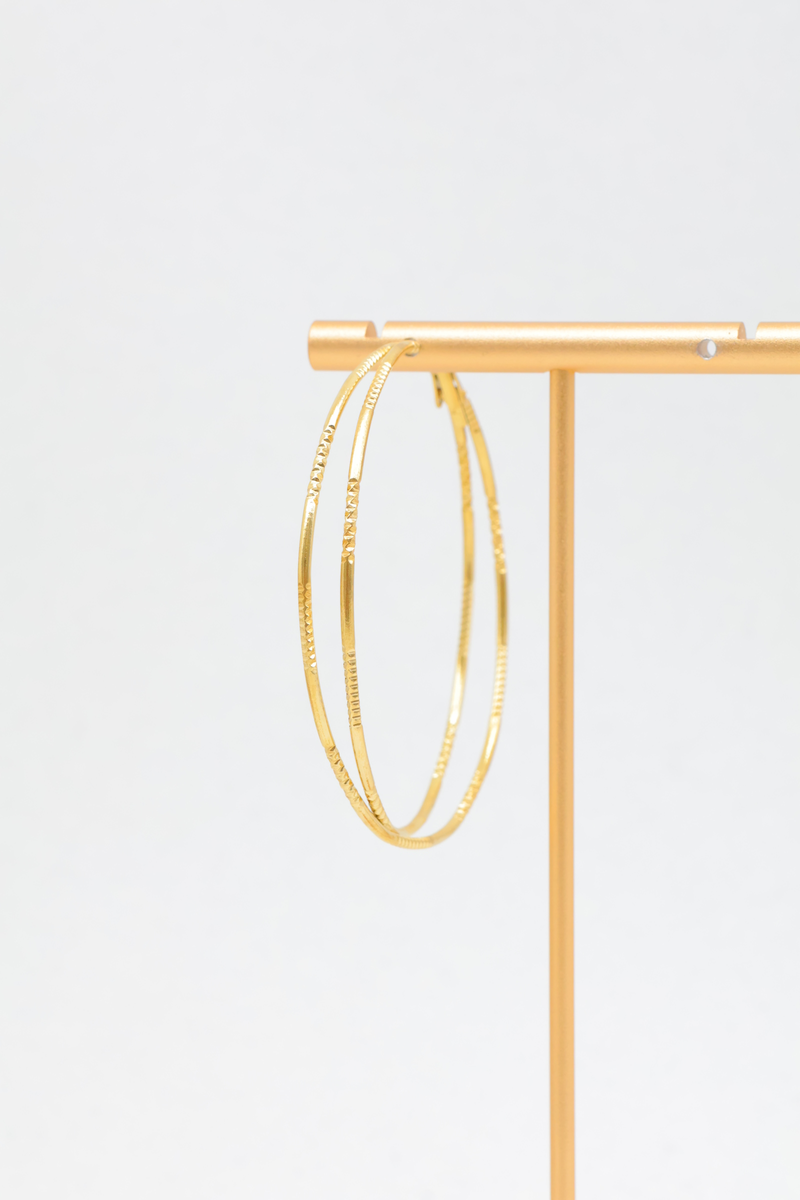 Earrings hoop earring in stainless steel