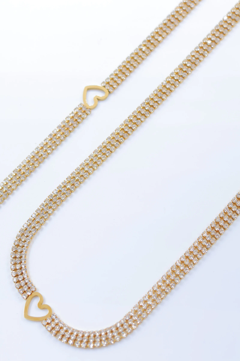 Stainless steel jewelry set