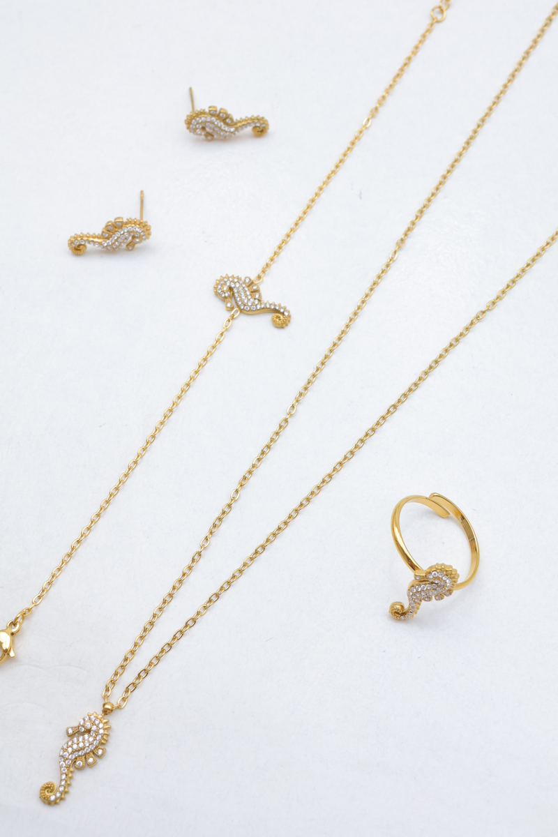 Parure de bijoux en acier inoxydable