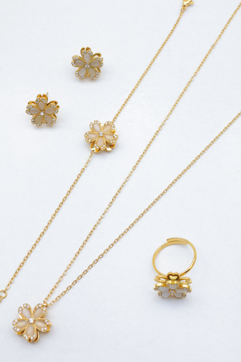Parure de bijoux en acier inoxydable