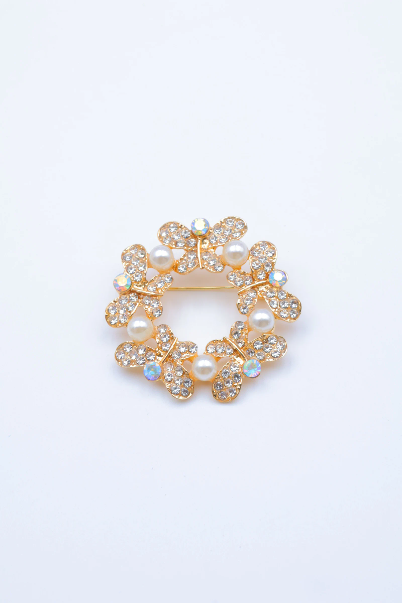 Stainless steel brooch