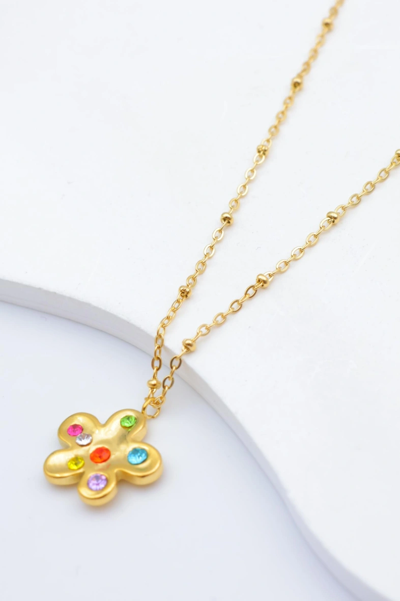 Collier en acier inoxydable — Multicolore