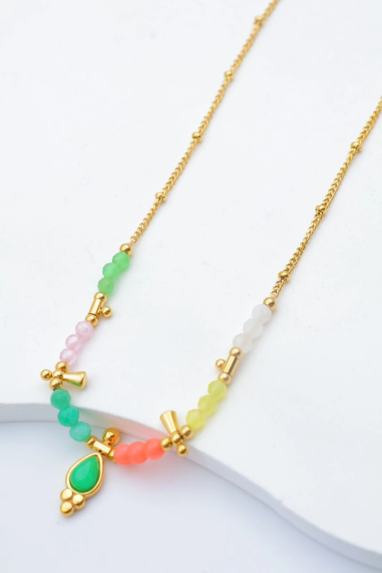 Collier en acier inoxydable — Multicolore