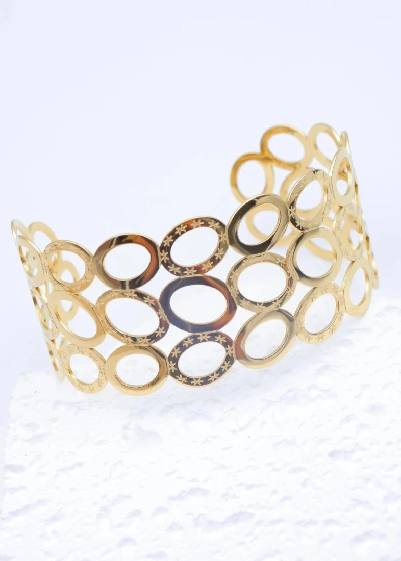 Stainless steel bangle bracelet 2
