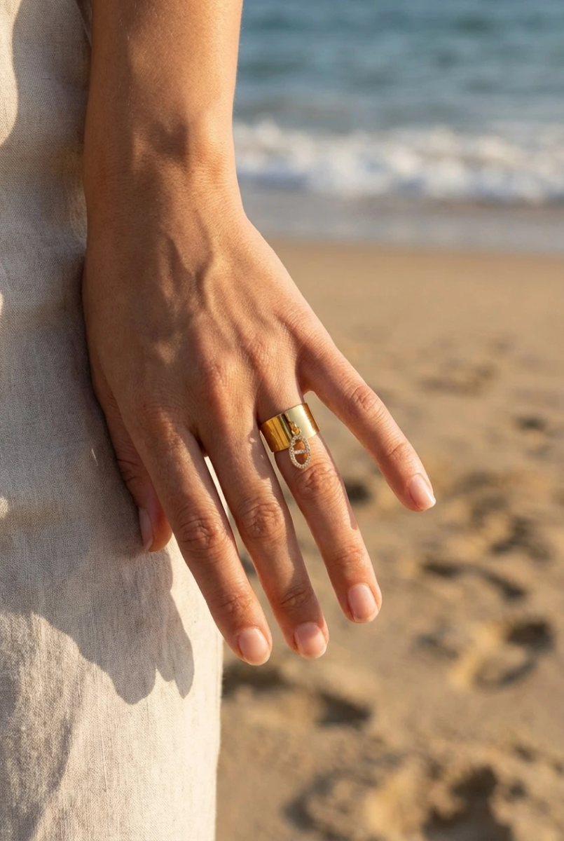 Adjustable stainless steel ring 2