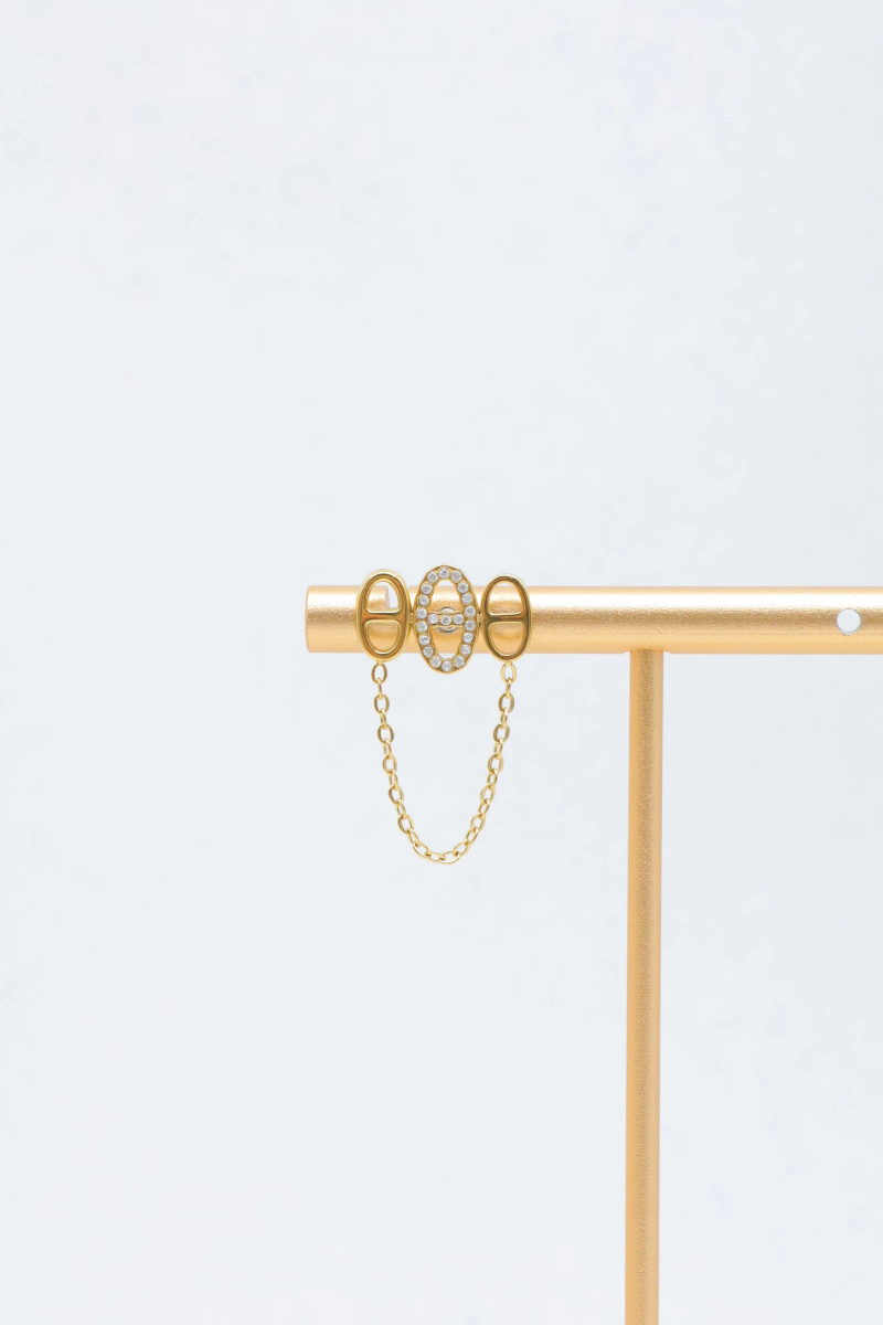 Boucles d'oreilles en acier inoxydable