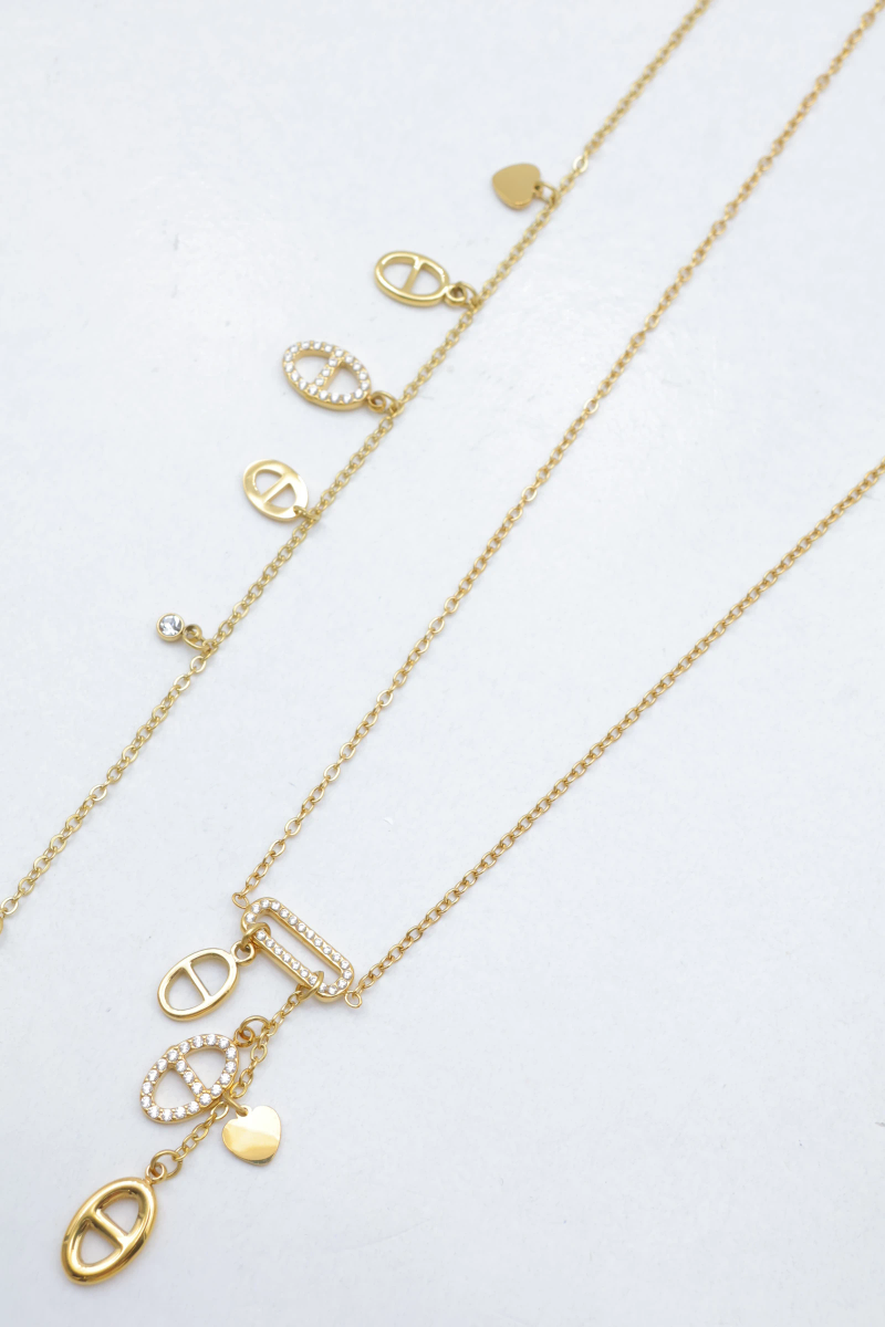 Parure de bijoux en acier inoxydable