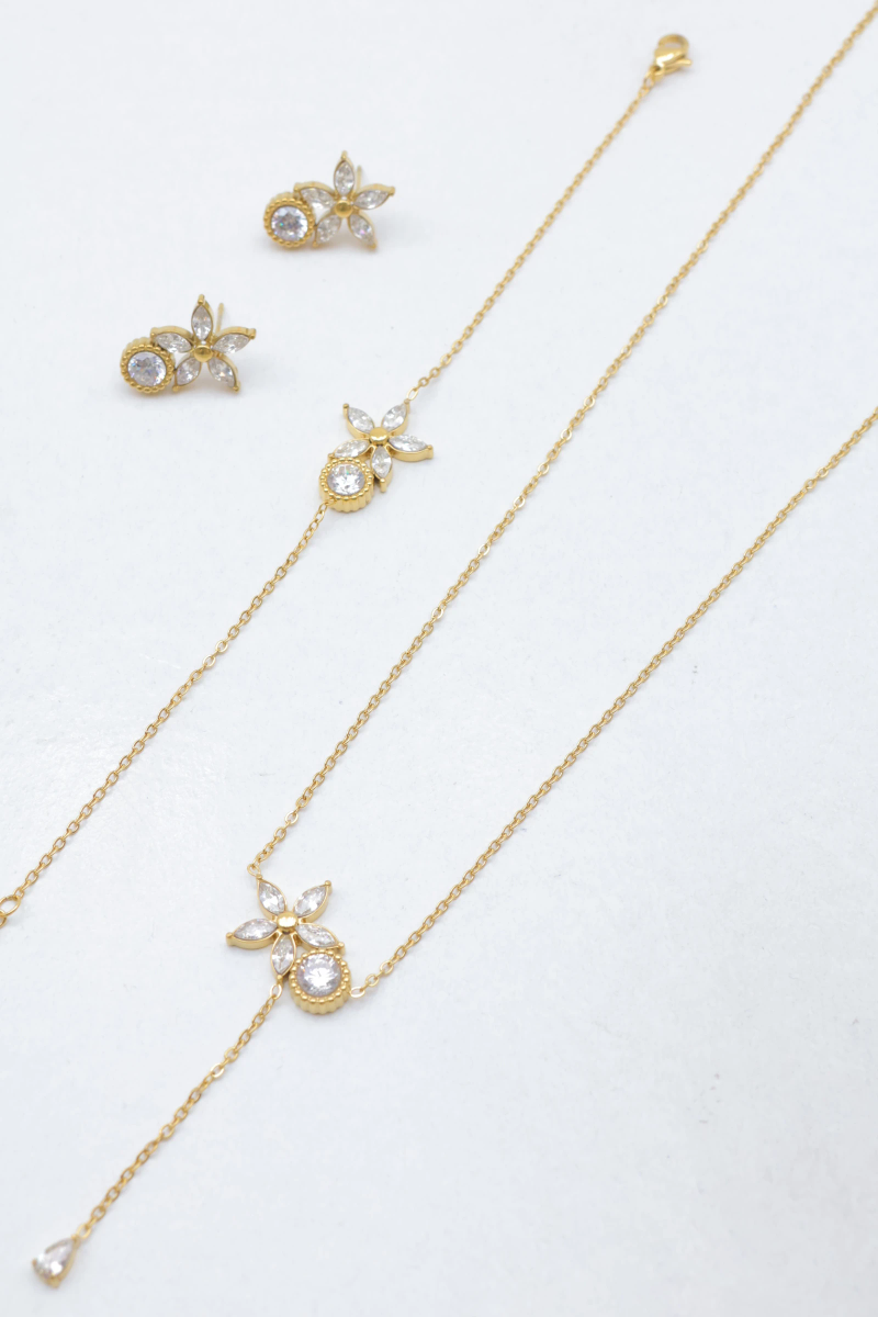 Parure de bijoux en acier inoxydable