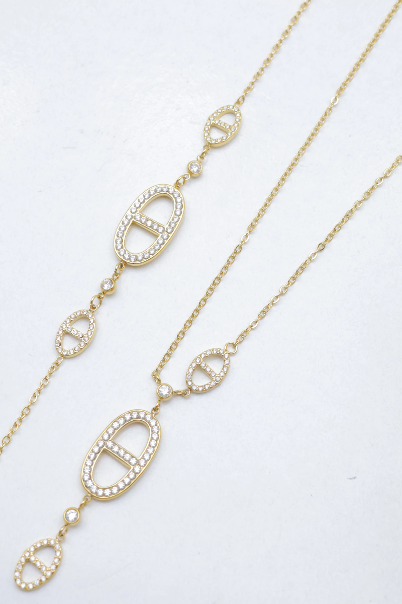 Parure de bijoux en acier inoxydable
