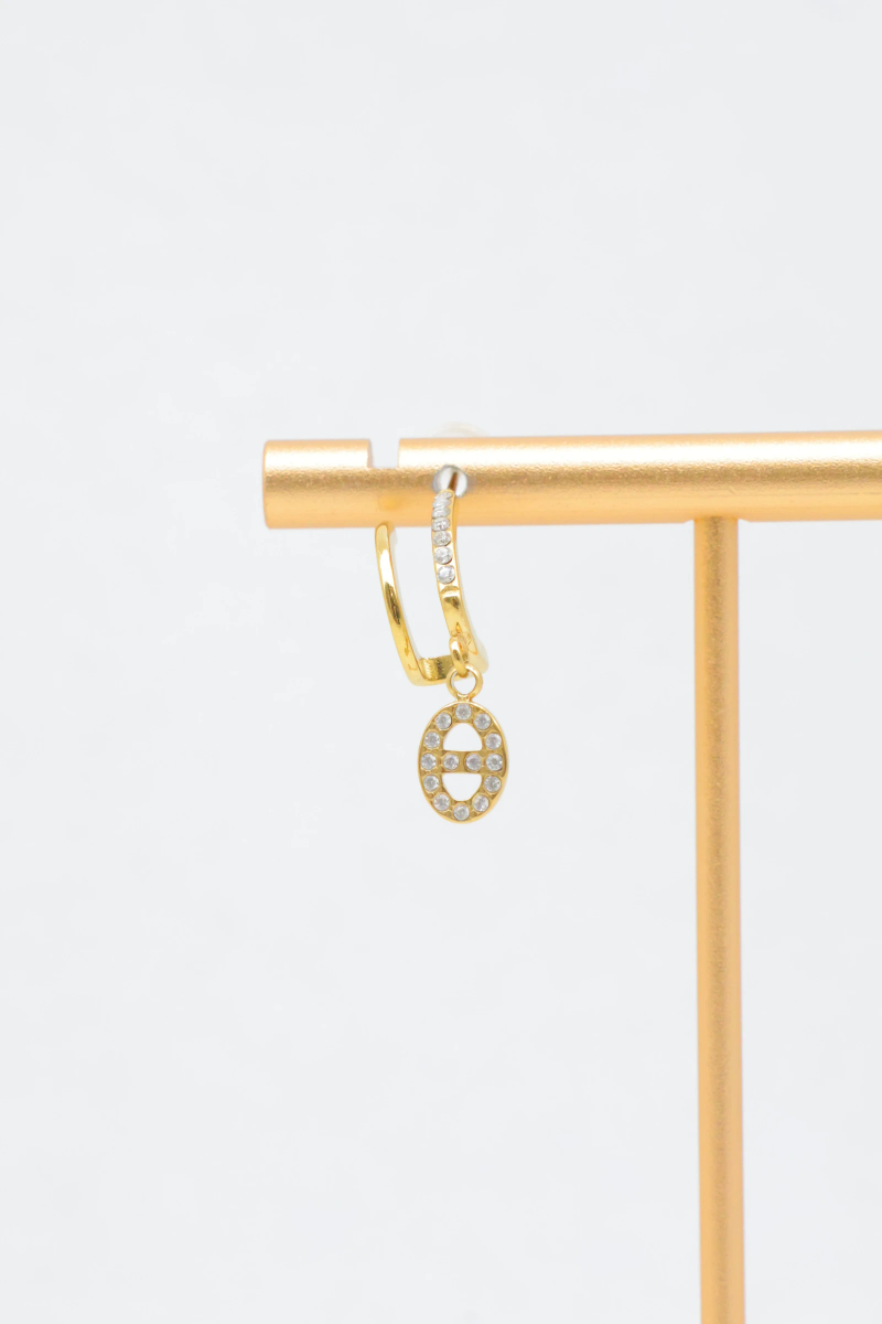 Boucles d'oreilles en acier inoxydable