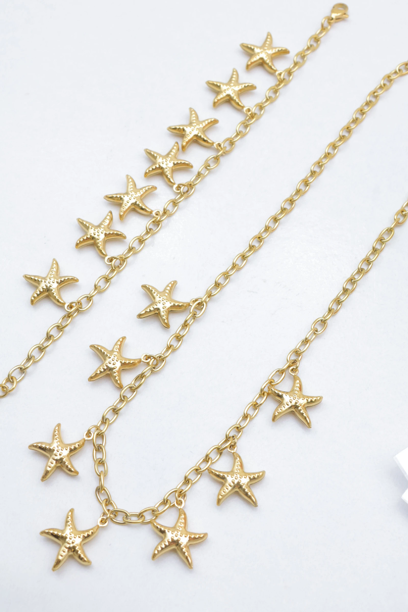 Parure de bijoux en acier inoxydable