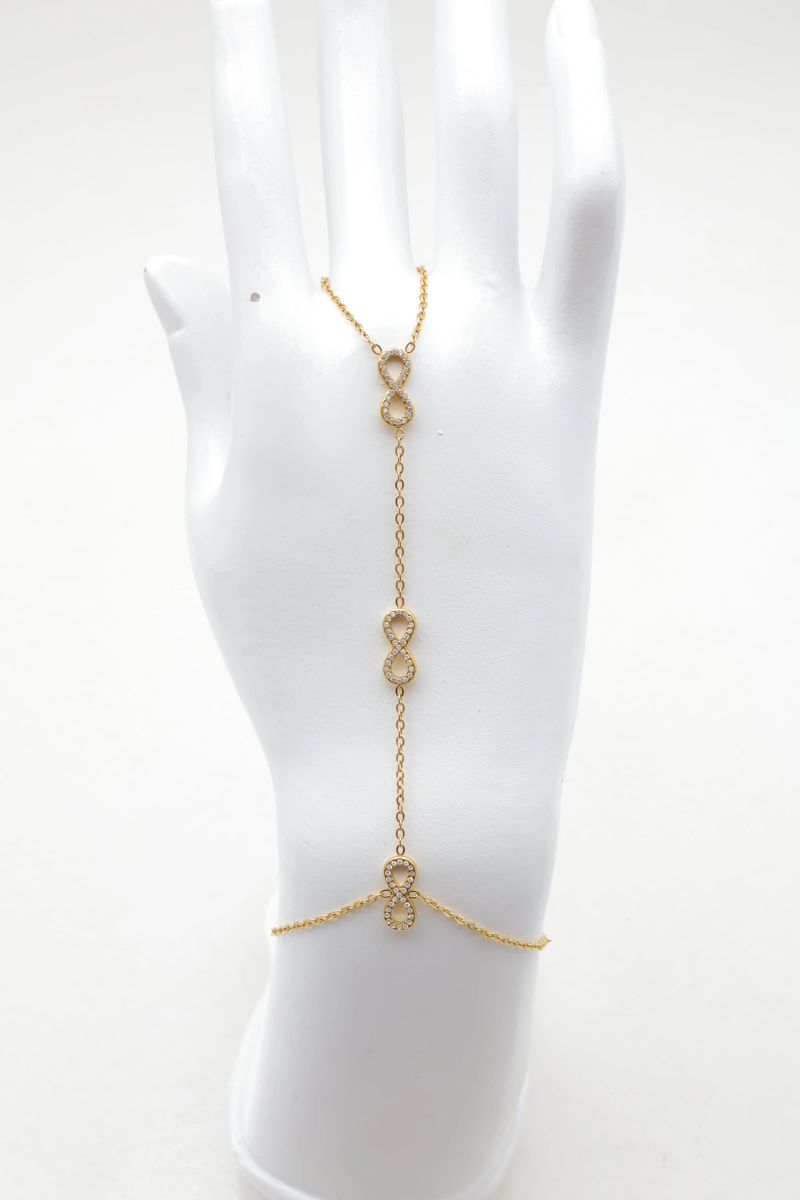 Bracelet de main en acier inoxydable