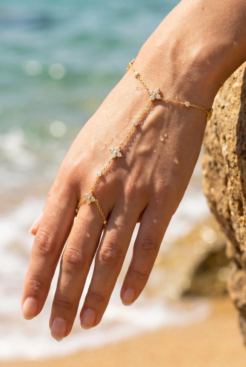 Bracelet de main en acier inoxydable