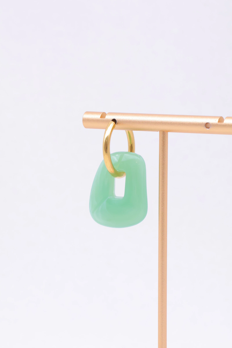 Boucles d'oreilles en acier inoxydable