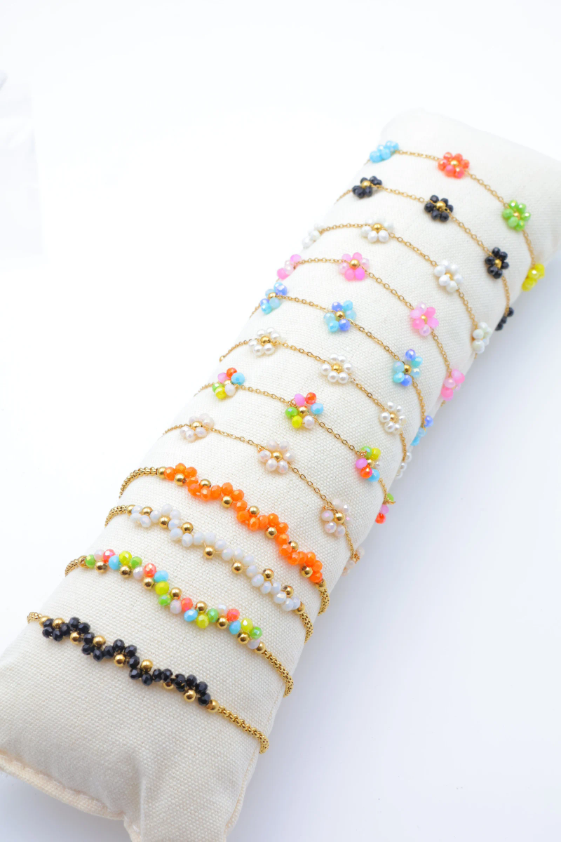 Lot de 12 bracelets en acier inoxydable avec coussin 2