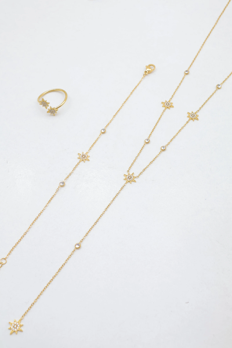 Parure de bijoux en acier inoxydable