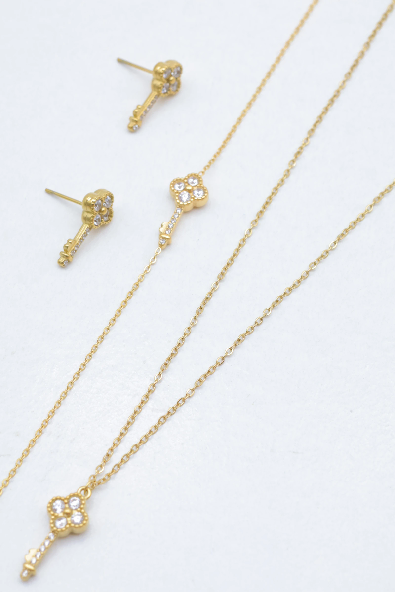 Parure de bijoux en acier inoxydable