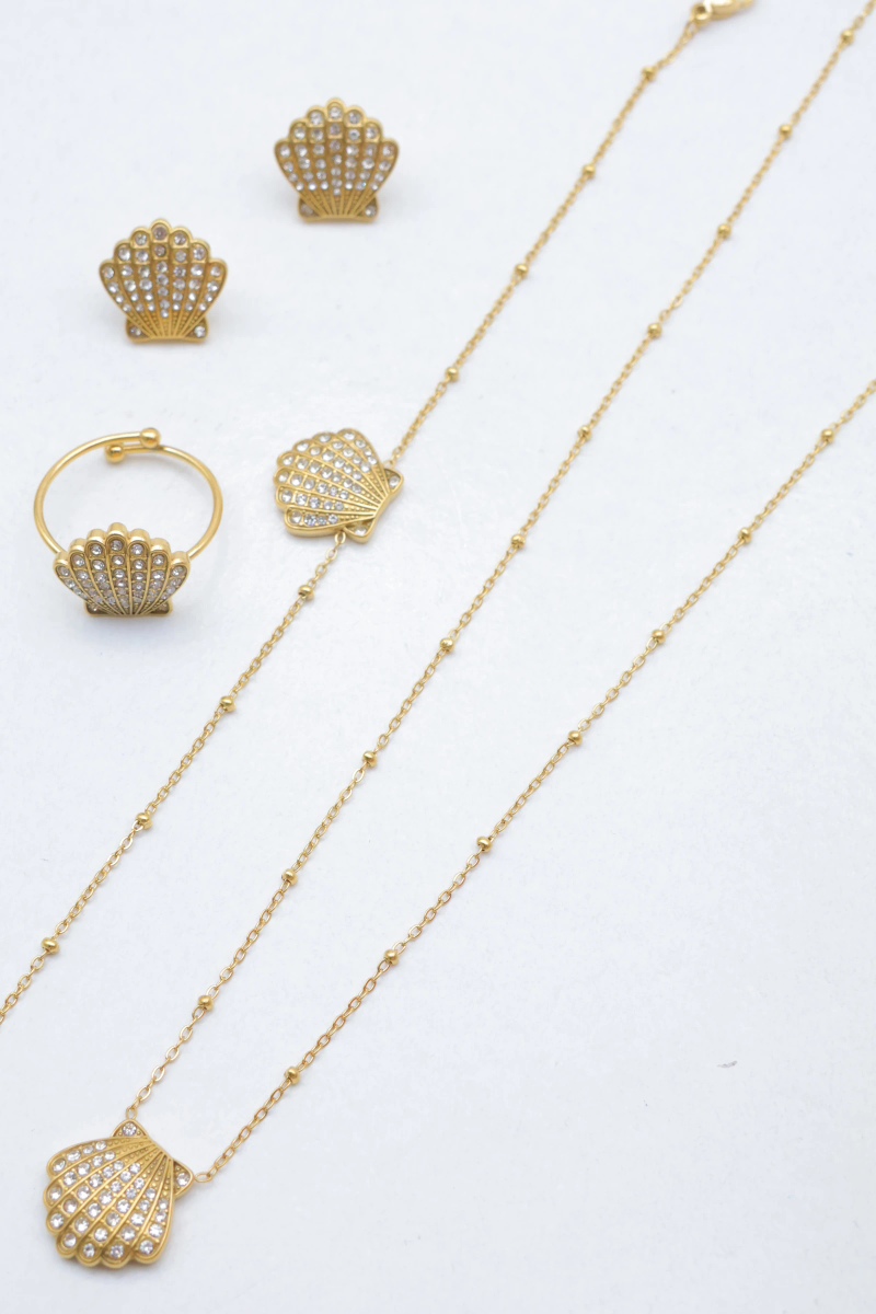 Parure de bijoux en acier inoxydable