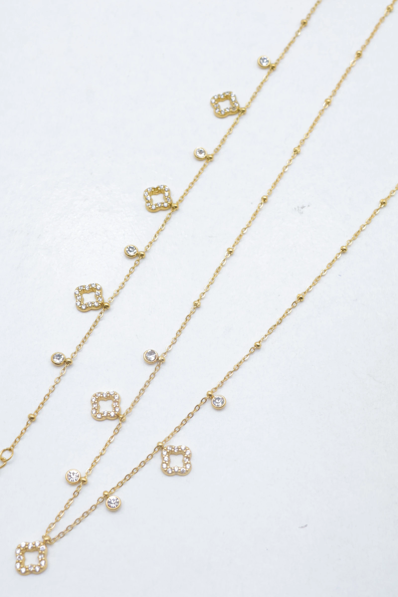 Parure de bijoux en acier inoxydable