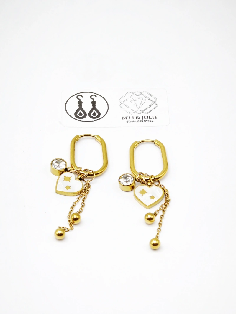 Boucles d'oreilles en acier inoxydable 2