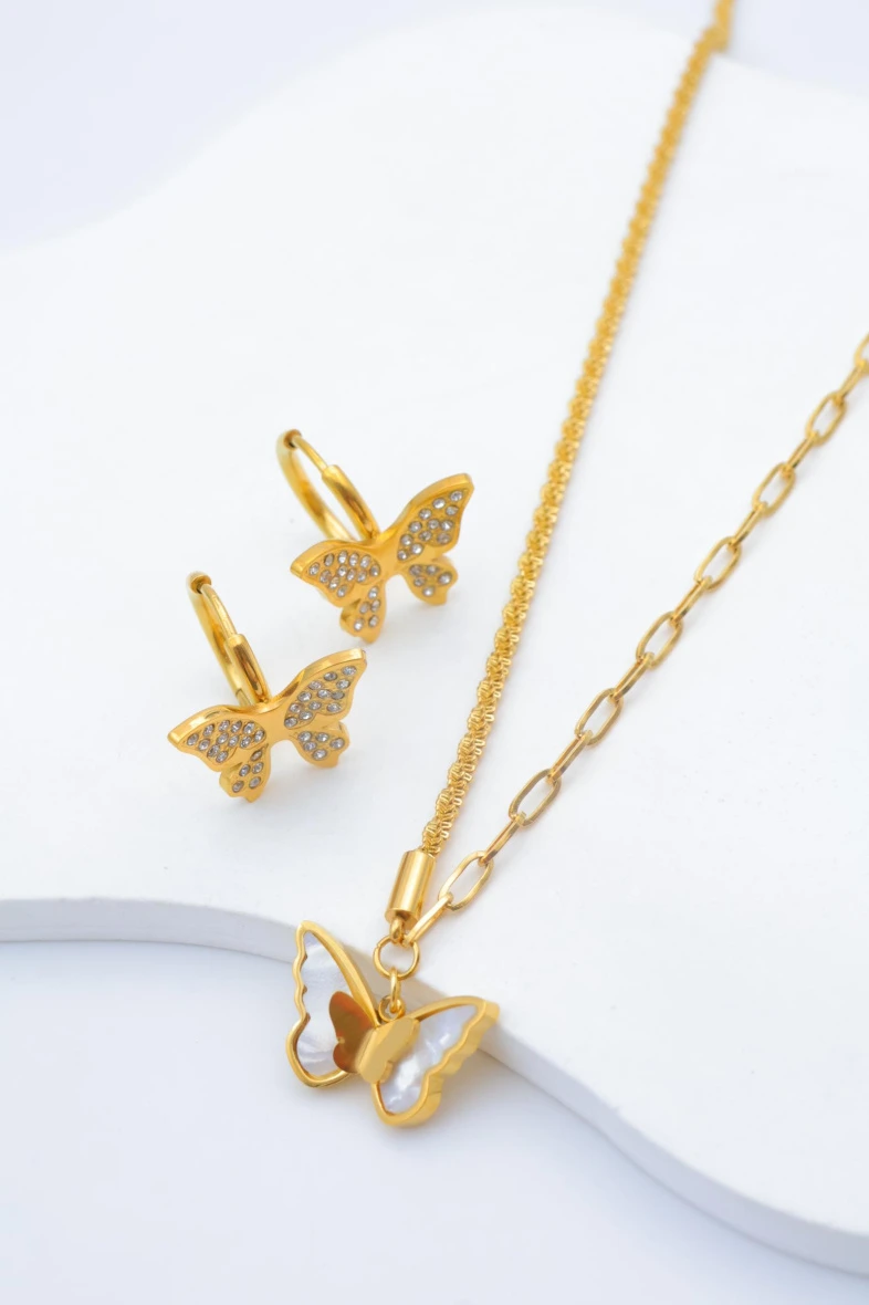 Stainless steel jewelry set 2