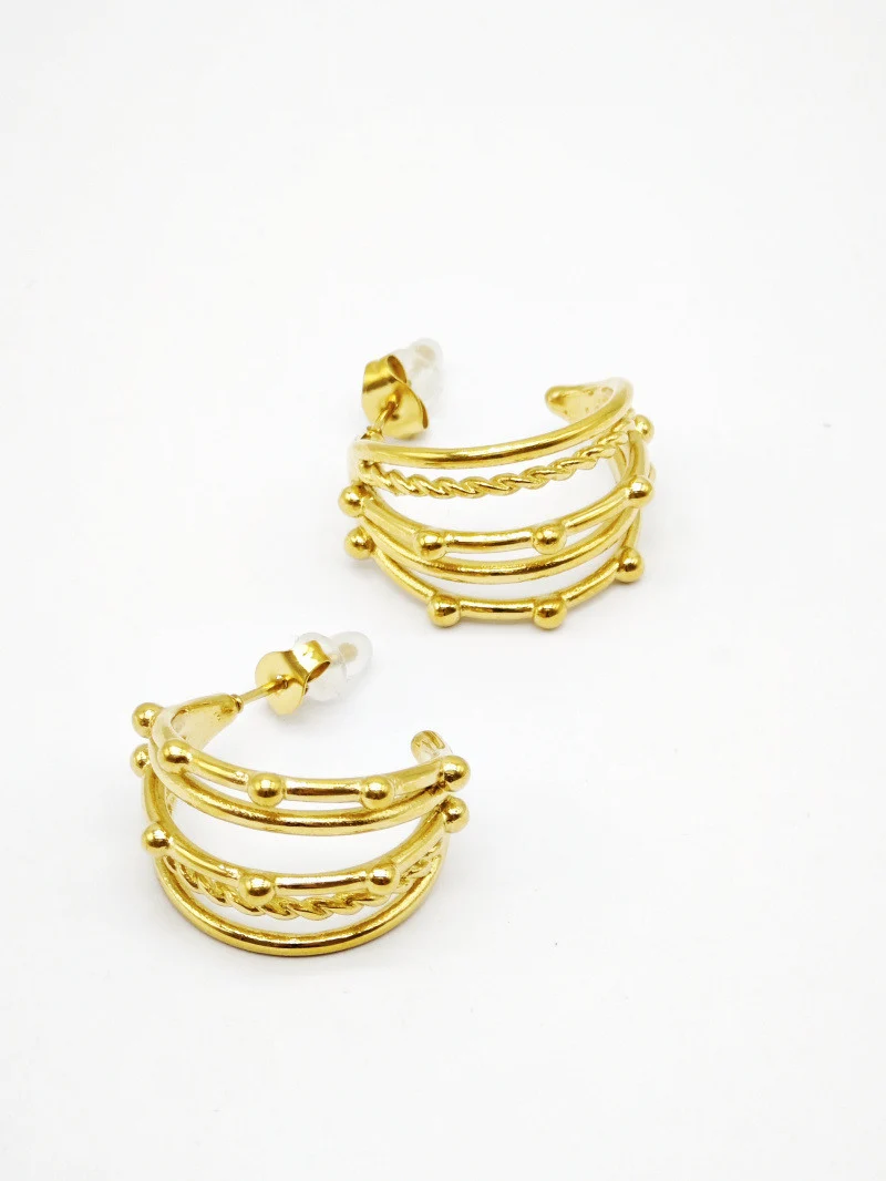 Boucles d'oreilles en acier inoxydable 2