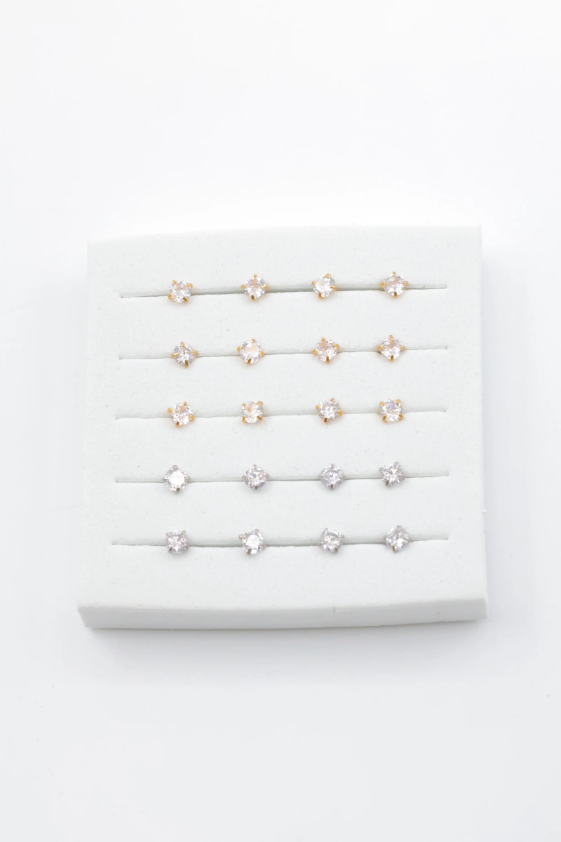 Lot de 20 piercings en acier inoxydable — Bicolore