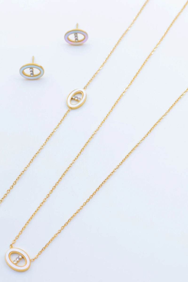 Parure de bijoux en acier inoxydable 3