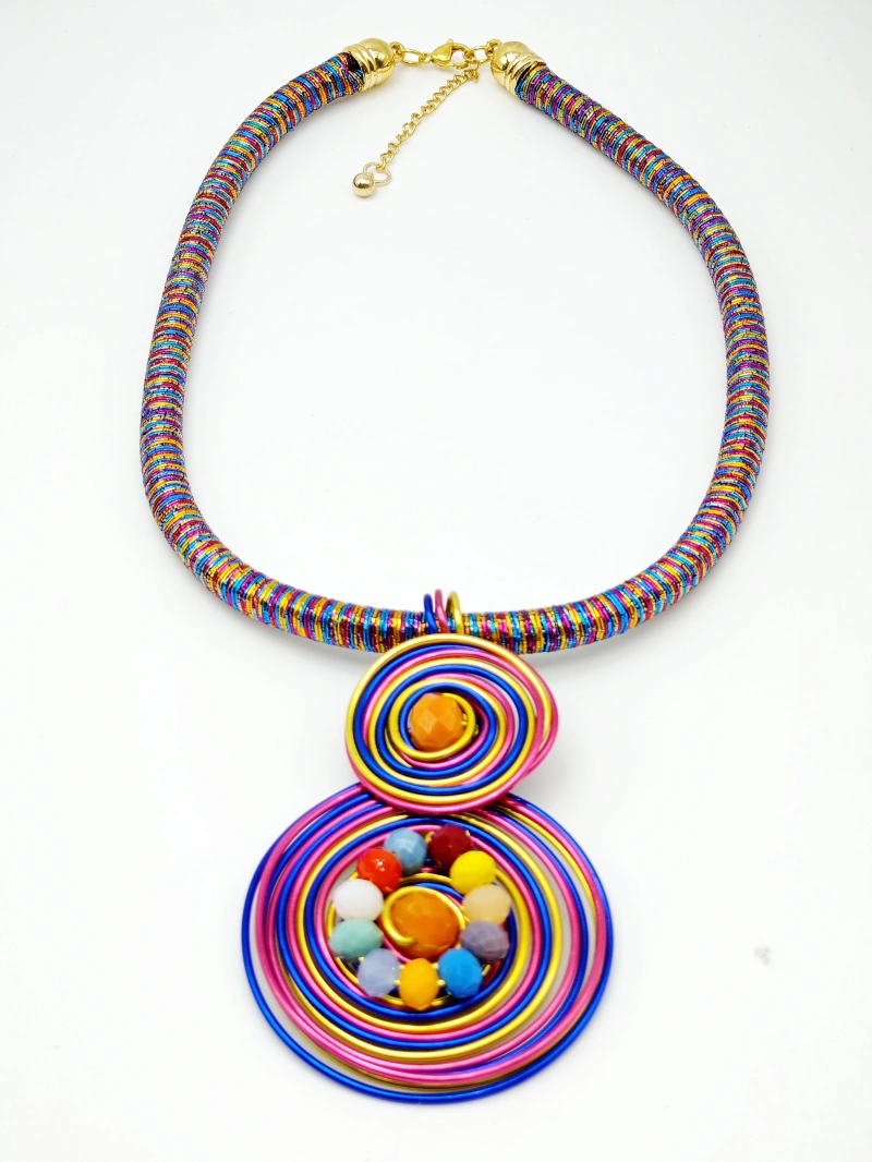 Metal necklace — Multicolor