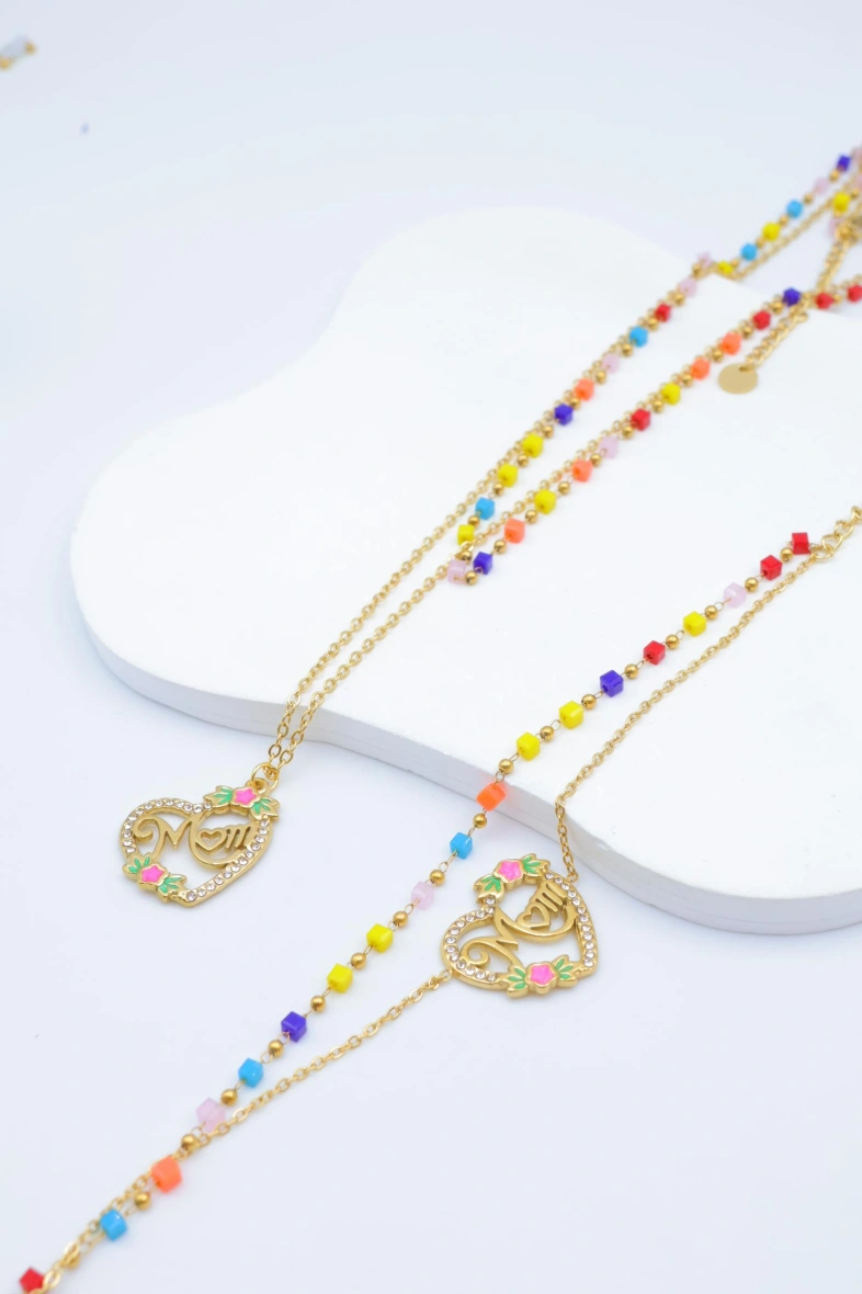 Stainless steel jewelry set — Multicolor
