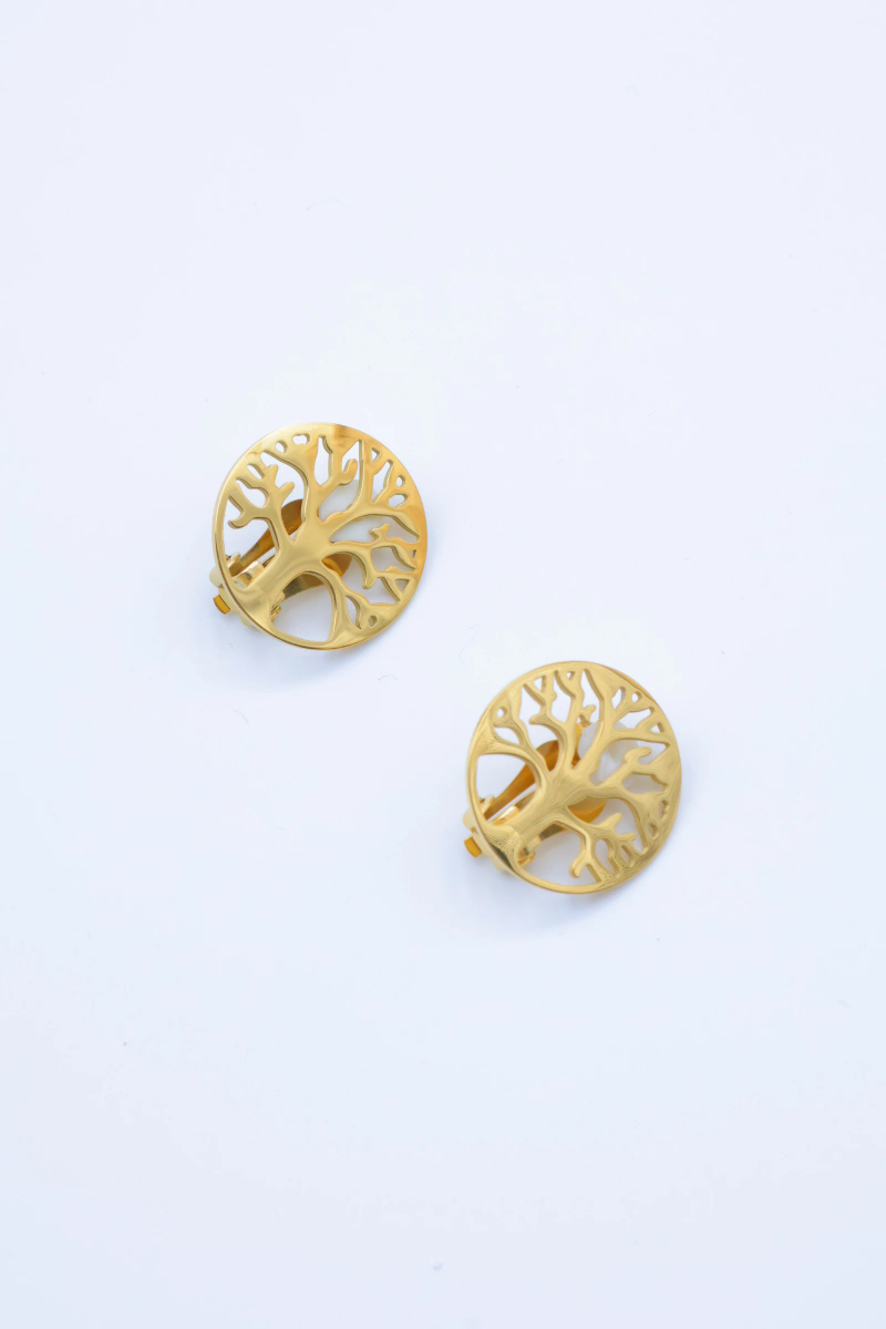 Boucles d'oreilles clips en acier inoxydable 2