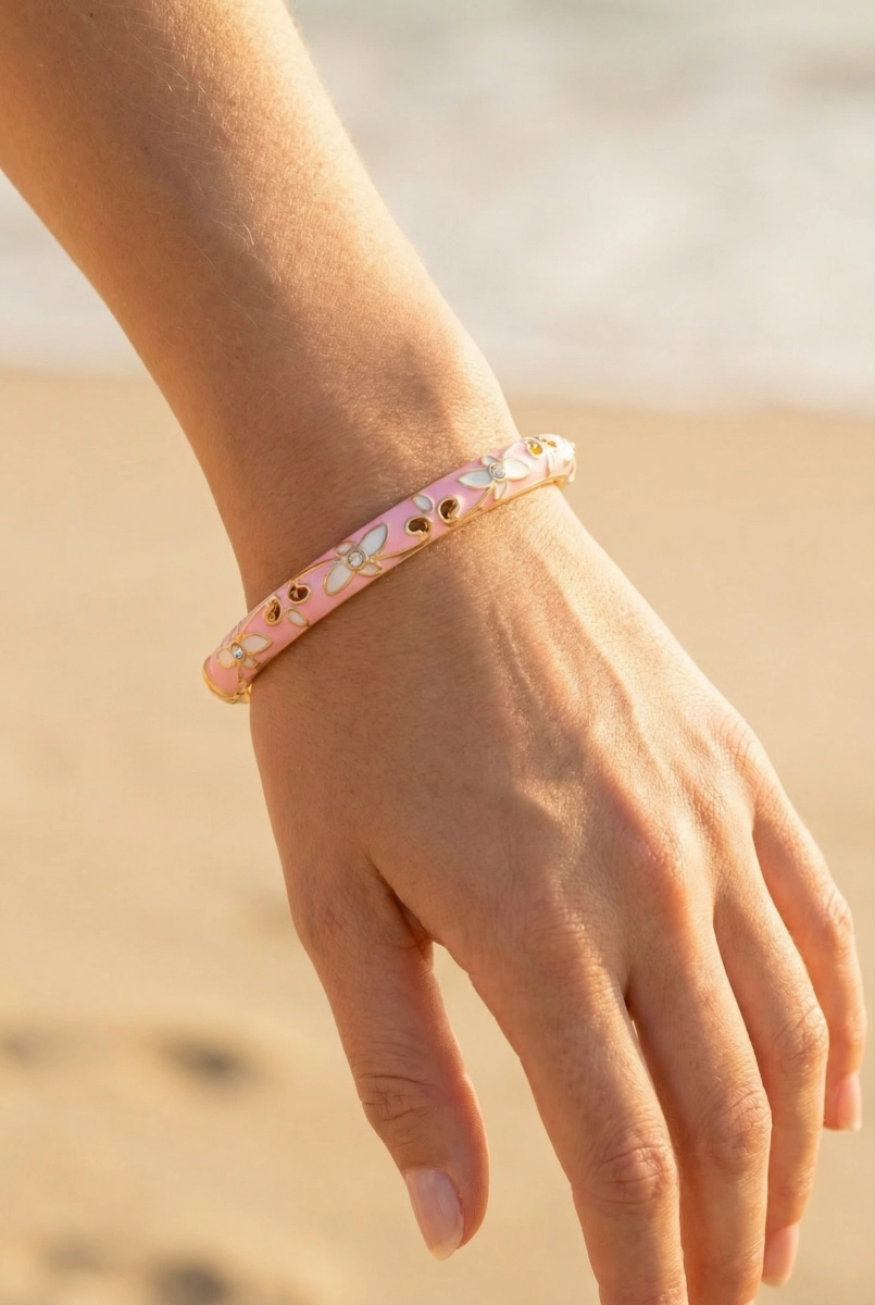 Brass bangle bracelet 2