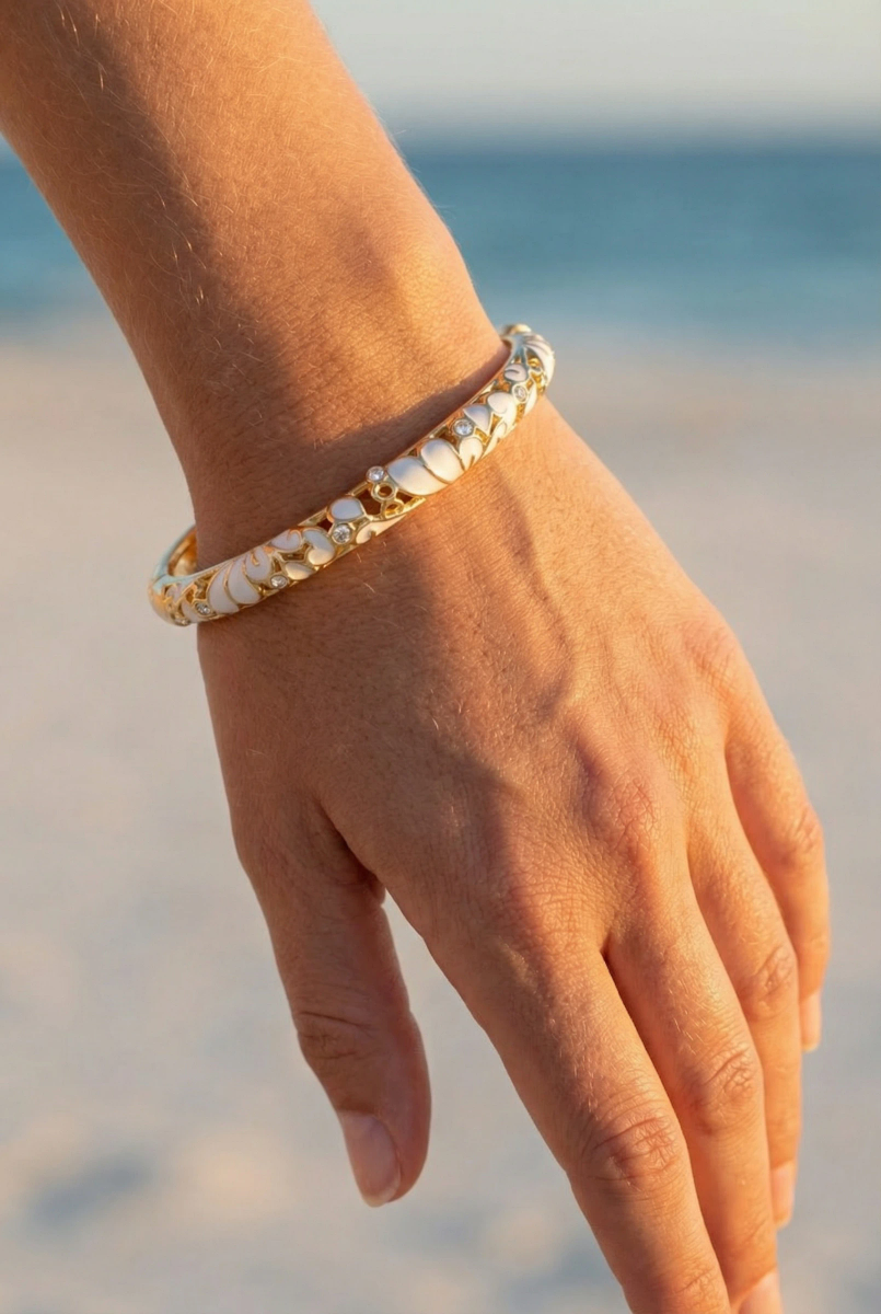 Bracelet jonc en laiton 2