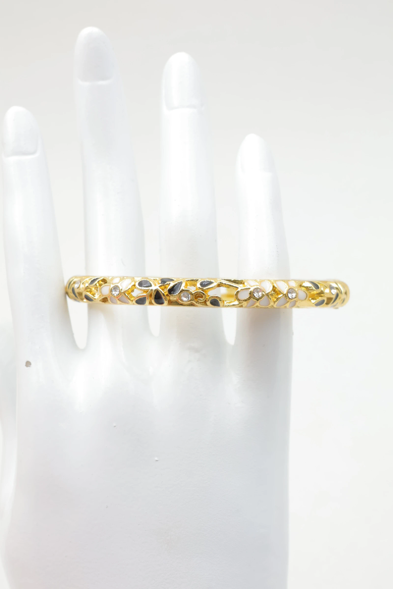 Brass bangle bracelet 2