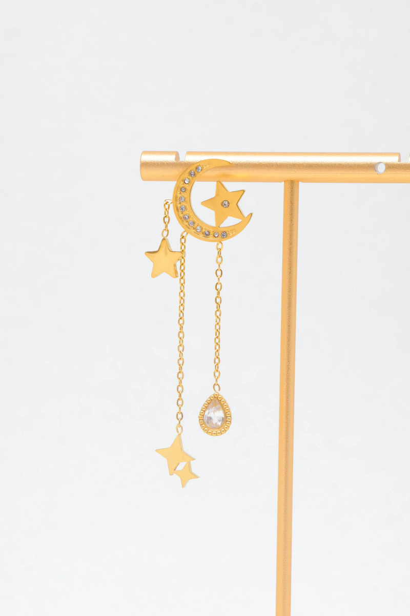 Boucles d'oreilles en acier inoxydable