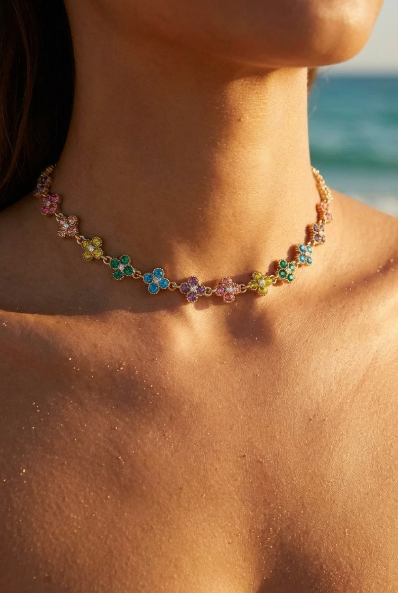 Collier raffiné pour toutes les occasions — Multicolore