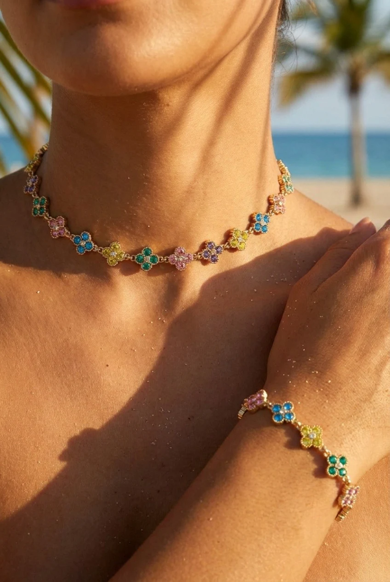 Stainless steel jewelry set — Multicolor